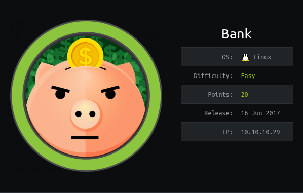 Bank HackTheBox Machine